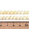 Anti-Tarnish Electroplate Glass Beads Strands GLAA-T025-6mm-14H-2