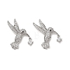 Brass Micro Pave Clear Cubic Zirconia Pendants KK-G533-07A-P-1