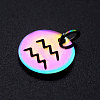 Rainbow Color Ion Plating(IP) 201 Stainless Steel Charms STAS-Q201-JN166-11-2