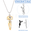 Unicraftale 3Pcs 3 Colors 304 Stainless Steel Pendants STAS-UN0037-95-3