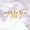 Ocean Theme 304 Stainless Steel Cuff Bangles SA-Z002-02G-02-2
