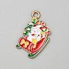Christmas Alloy Enamel Pendants FIND-CJC0012-140H-1