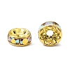 Brass Rhinestone Spacer Beads RB-A014-Z8mm-28G-3