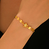 Brass Star Link Bracelets WL3635-2-2