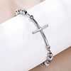 201 Stainless Steel Link Chain Bracelets BJEW-A032-02P-02-4