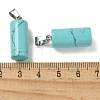 Synthetic Turquoise Pendants G-B127-17P-09-3