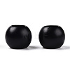 Matte Spray Painted Acrylic European Beads X-ACRP-Q017-03A-01-2