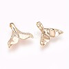 Brass Micro Pave Cubic Zirconia Charms KK-P157-16G-NF-2