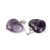 Natural Banded Amethyst Pendants G-N362-05P-04-2
