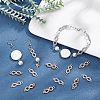 48Pcs 3 Style Alloy Rhinestone Links Connectors ALRI-FH0001-04-2