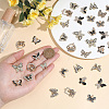 42Pcs 14 Styles Alloy Black Enamel Pendants FIND-SC0024-27-3