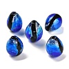 Gradient Color & Luminous Handmade Silver Foil Lampwork Beads LAMP-I028-07A-2