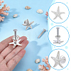 12 Bags Starfish Alloy Drawer Pull Handle AJEW-WR0003-49-3