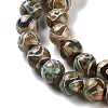 Natural Tibetan Wave Pattern dZi Agate Beads Strands G-B084-A01-02-4