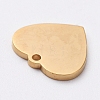 Vacuum Plating 304 Stainless Steel Stamping Blank Tag Charms STAS-G215-12-G02-2