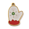 Christmas Theme 304 Stainless Steel Enamel Charms STAS-Z093-02G-1