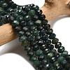 Natural Moss Agate Beads Strands G-Z111-A54-1