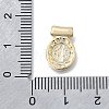 Religion Theme Brass Hammered Pendants KK-V010-09GP-05-3