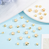 50Pcs 2 Styles Brass Beads KK-BBC0027-41-4