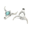 Bohemian Synthetic Turquoise Cattle Pendants FIND-Z112-01AS-07-2