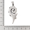 Retro 304 Stainless Steel Big Pendants STAS-I205-27AS-3