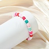 Polymer Clay Beaded Stretch Bracelets for Women BJEW-JB13937-1