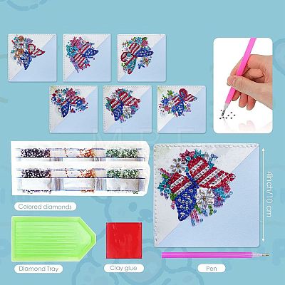 Butterfly DIY Diamond Painting Bookmark Kits PW-WG89481-01-1