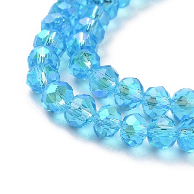 Electroplate Glass Beads Strands EGLA-A034-T2mm-L03-1