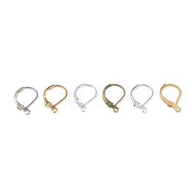 Brass Leverback Earring Findings KK-JP0010-07-1