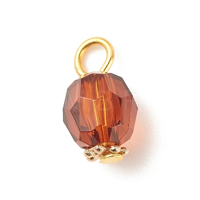 Faceted Transparent Acrylic Charms PALLOY-JF01602-1