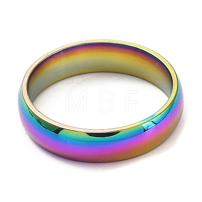 Ion Plating(IP) 304 Stainless Steel Flat Plain Band Rings STAS-I160-B-20mm-M-1