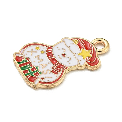 Christmas Theme Alloy Enamel Pendants ENAM-I060-01F-1