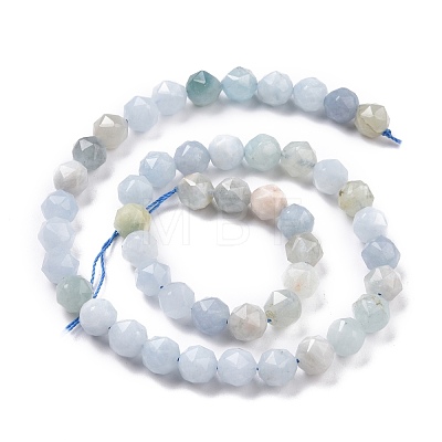 Natural Aquamarine Beads Strands G-K323-19-1