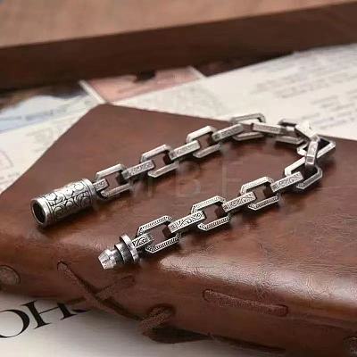 Brass Rectangle Link Chain Bracelets for Men FS-WG04BA2-01-1
