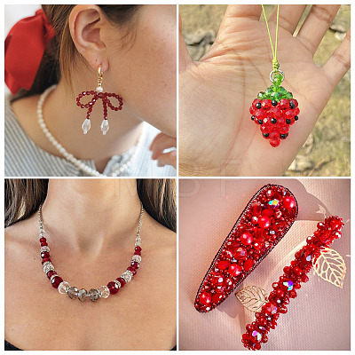 11 Strands 11 Styles Electroplate Glass Beads Strands EGLA-TA0003-06-1