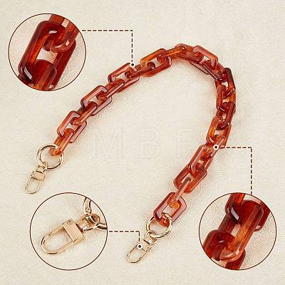 Acrylic Bag Chains Strap FIND-WH0067-49A-1