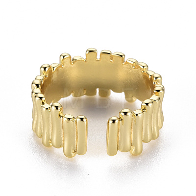 Brass Cuff Rings RJEW-Q164-001-NF-1