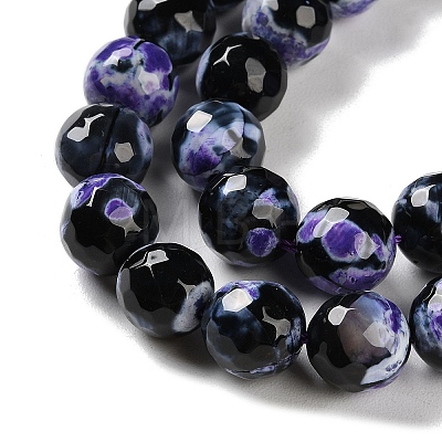 Natural Fire Crackle Agate Beads Strands G-M437-A01-01I-1