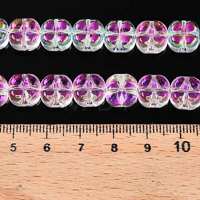 Electroplate Glass Beads Strands EGLA-T021-06C-1