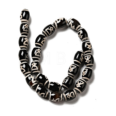 Tibetan Style dZi Beads Strands G-F726-A15-1