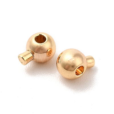 Brass Crimp Beads X-KK-Q773-05G-1