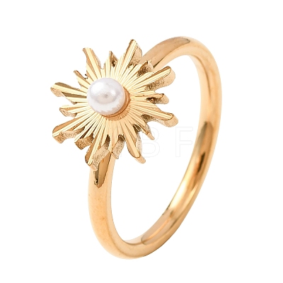 Brass Pave Single Cubic Zirconia Cuff Open Rings for Women CU-CBAED05-01G-1
