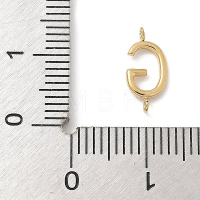 304 Stainless Steel Letter Connector Charms LS-STAS-M108-01G-07-1