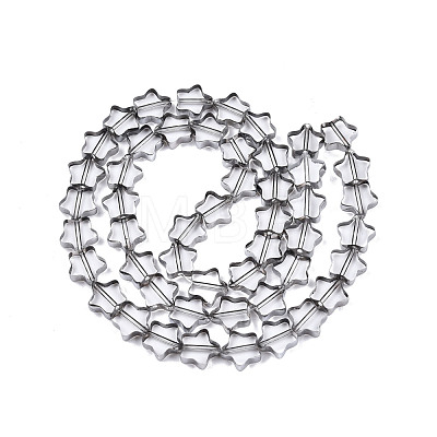 Electroplated Glass Beads Strands EGLA-N006-063B-1