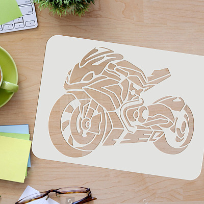 Large Plastic Reusable Drawing Painting Stencils Templates DIY-WH0202-444-1