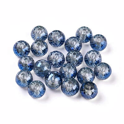 Electroplate Glass Rondelle Beads Strands EGLA-F024-A02-1