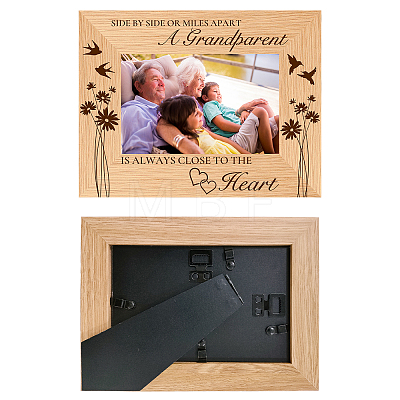 Natural Wood Photo Frames AJEW-WH0292-027-1
