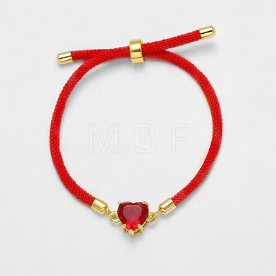 Adjustable Cotton Cord Slider Bracelets WGB6805-03-1