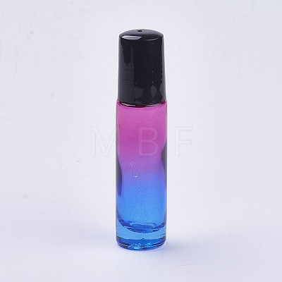 10ml Glass Gradient Color Essential Oil Empty Roller Ball Bottles MRMJ-WH0011-B09-10ml-1