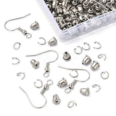 200Pcs 304 Stainless Steel Earring Hooks STAS-T051-007-1